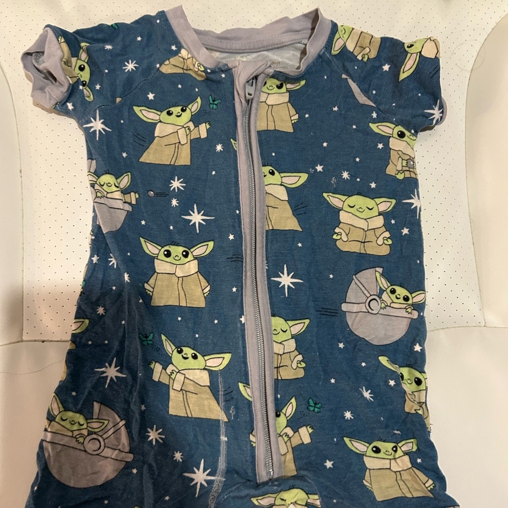SOLD-Little Sleepies Shortie Rompers Bundle of 2 with flaws